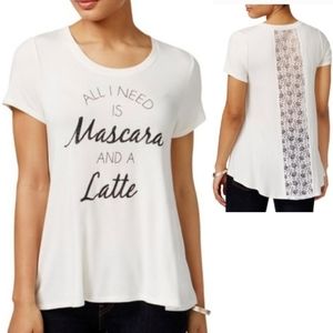 Jamie & Layla lace back shirt M